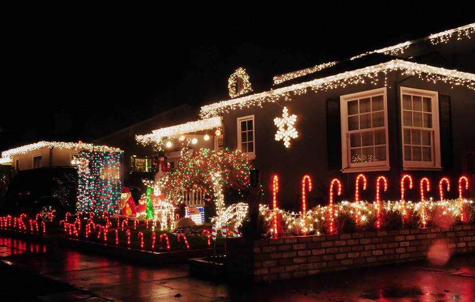 Candy Cane Lane on Lakeside Dr in Lakeview long ago